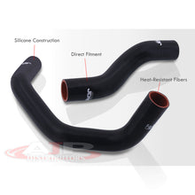Load image into Gallery viewer, Nissan 240SX SR20DET 1989-1998 Silicone Radiator Hoses Black
