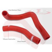 Load image into Gallery viewer, Toyota Supra 2JZGE N/A 1993-1998 Silicone Radiator Hoses Red
