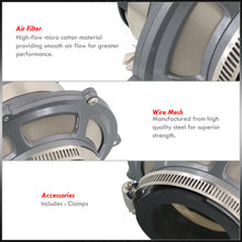 Load image into Gallery viewer, Universal 2.75&quot; Air Intake Bypass Filter Gunmetal
