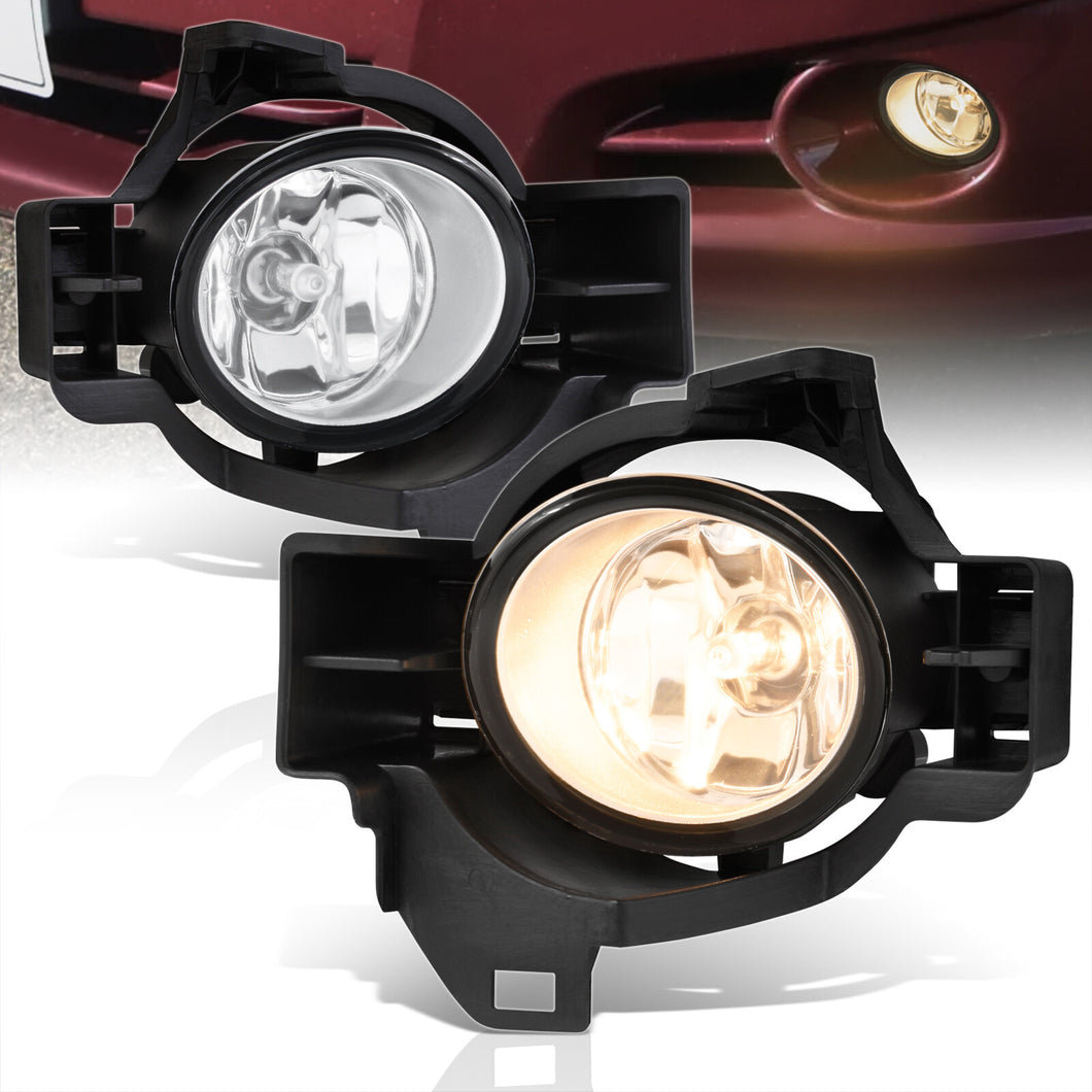 Nissan Altima 4DR 2010-2012 Front Fog Lights Clear Len (Includes Switch & Wiring Harness)