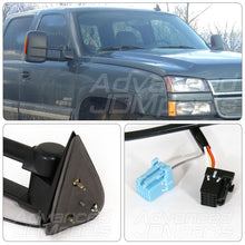 Load image into Gallery viewer, Chevrolet Silverado 2003-2007 / GMC Sierra 2003-2007 Telescopic Extendable LED Signal Heated Power Towing Mirrors Black
