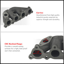 Load image into Gallery viewer, Honda Civic 1988-2000 / CRX 1988-1991 / Del Sol 1993-1997 D-Series D15 D16 T25 Cast Iron Turbo Manifold
