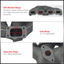 Load image into Gallery viewer, Nissan Altima 2002-2020 / Frontier 2005-2020 / Rogue 2008-2020 / Sentra 2002-2012 / X-Trail 2007-2020 QR25 2.5L T3/T4 Cast Iron Turbo Manifold (35mm/38mm Wastegate Flange)
