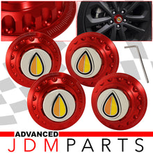 Load image into Gallery viewer, Wheel Hub Cover JDM Elder Badge Red
