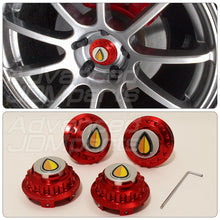 Load image into Gallery viewer, Wheel Hub Cover JDM Elder Badge Red
