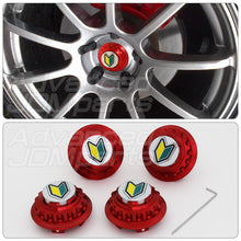 Load image into Gallery viewer, Wheel Hub Cover JDM Rookie Badge Red
