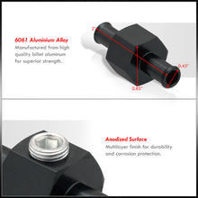 Load image into Gallery viewer, Universal Fuel Nitrous Pressure 3/8&quot; Hose 1/8&quot; NPT Adapter Black
