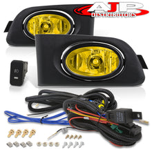 Load image into Gallery viewer, Honda Civic 2DR/4DR 2001-2003 Front Fog Lights Yellow Len (Includes Switch &amp; Wiring Harness)
