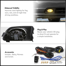 Load image into Gallery viewer, Honda Civic 2DR/4DR 2001-2003 Front Fog Lights Yellow Len (Includes Switch &amp; Wiring Harness)
