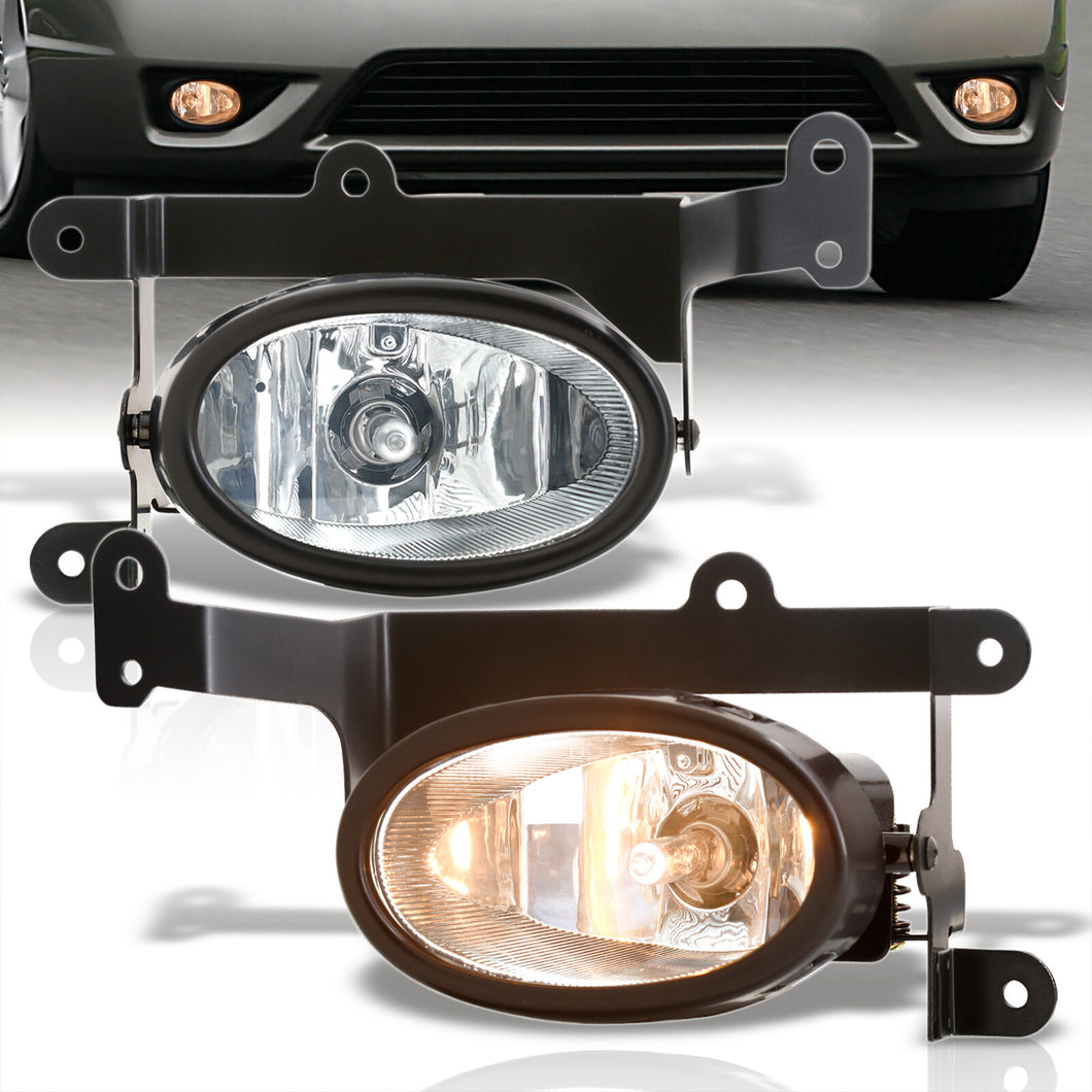 Honda Civic 2DR 2006-2008 Front Fog Lights Clear Len (Includes Switch & Wiring Harness)
