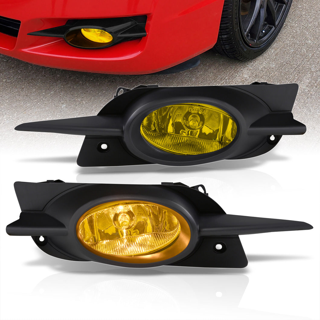 Honda Civic 2DR 2009-2011 Front Fog Lights Yellow Len (Includes Switch & Wiring Harness)