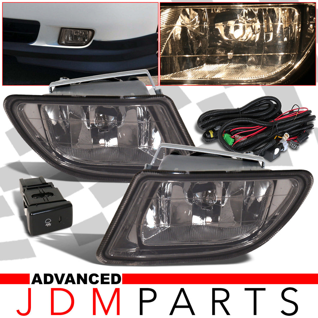 Honda Odyssey 1999-2004 Front Fog Lights Smoked Len (Includes Switch & Wiring Harness)