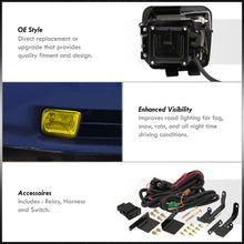 Load image into Gallery viewer, Honda Civic 1996-1998 Front Fog Lights Yellow Len (Includes Switch &amp; Wiring Harness)
