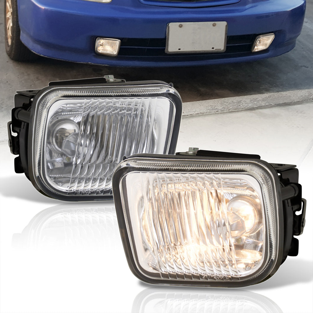 Honda Civic 1996-1998 Front Fog Lights Clear Len (Includes Switch & Wiring Harness)