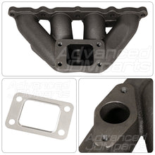 Load image into Gallery viewer, Honda Civic 1988-2000 / CRX 1988-1991 / Del Sol 1993-1997 D-Series D15 D16 T3 Cast Iron Turbo Manifold (38mm Wastegate Flange)
