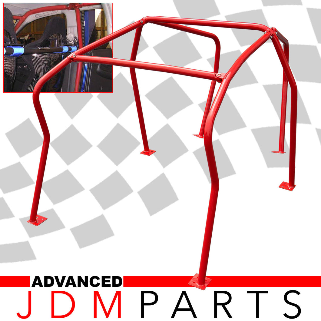 VW Golf GTI MK4 1999-2005 6 Point Roll Cage Bar Red