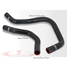 Load image into Gallery viewer, Honda Civic 1988-1991 / CRX 1989-1991 B-Series B16A Silicone Radiator Hoses Black
