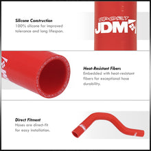 Load image into Gallery viewer, Honda Civic 1988-1991 / CRX 1989-1991 B-Series B16A Silicone Radiator Hoses Red
