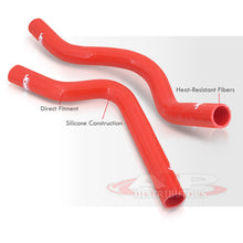 Load image into Gallery viewer, Mitsubishi Eclipse 1G 1990-1994 Manual Transmission Silicone Radiator Hoses Red
