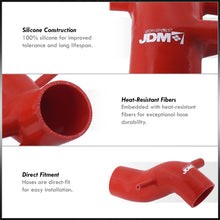 Load image into Gallery viewer, Toyota Supra MK3 3.0L 7MGE 7MGTE 1986-1992 Silicone Intake Arm Hose Red
