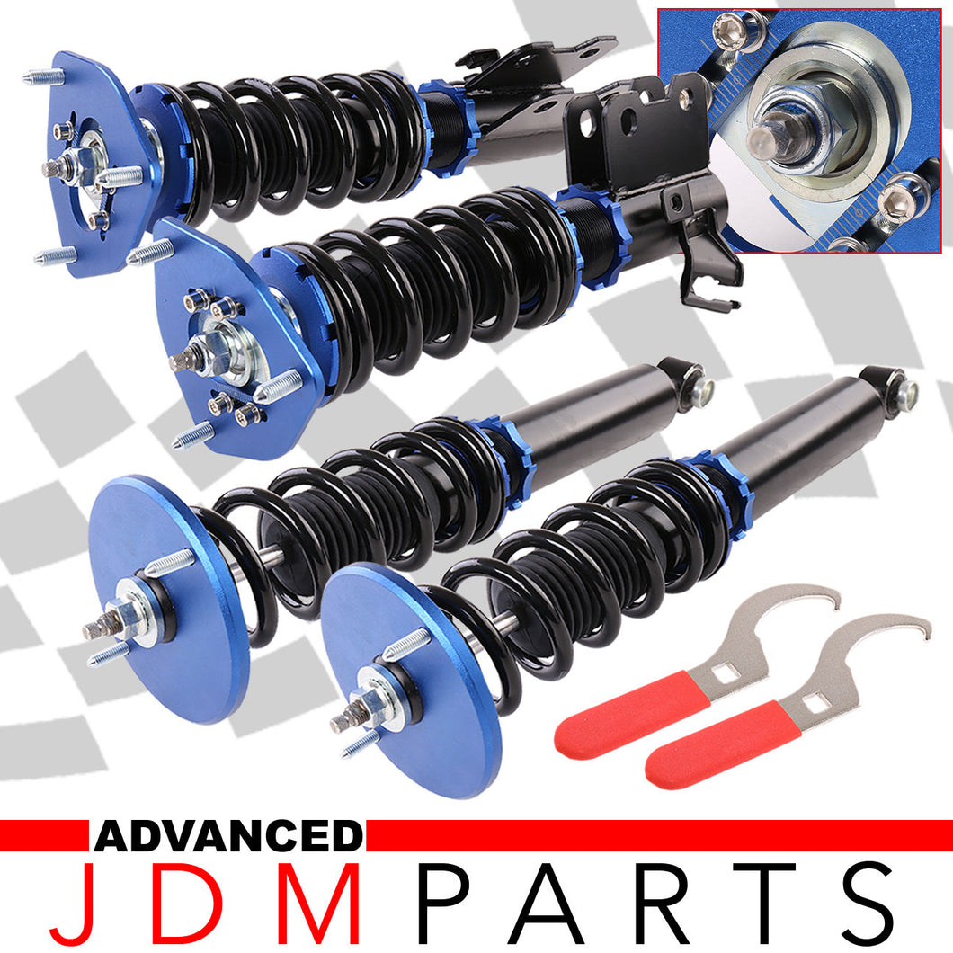 Nissan 240SX S14 1995-1998 Full Adjustable Coilover Dampers Blue