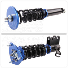 Load image into Gallery viewer, Nissan 240SX S14 1995-1998 Full Adjustable Coilover Dampers Blue
