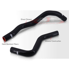 Load image into Gallery viewer, Mitsubishi Eclipse 2G 4G63T 1995-1999 Silicone Radiator Hoses Black
