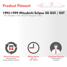 Load image into Gallery viewer, Mitsubishi Eclipse 2G 4G63T 1995-1999 Silicone Radiator Hoses Black
