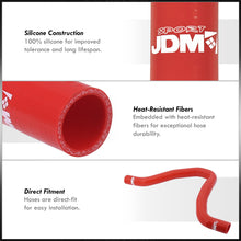 Load image into Gallery viewer, Mitsubishi Eclipse V6 2000-2004 Silicone Radiator Hoses Red

