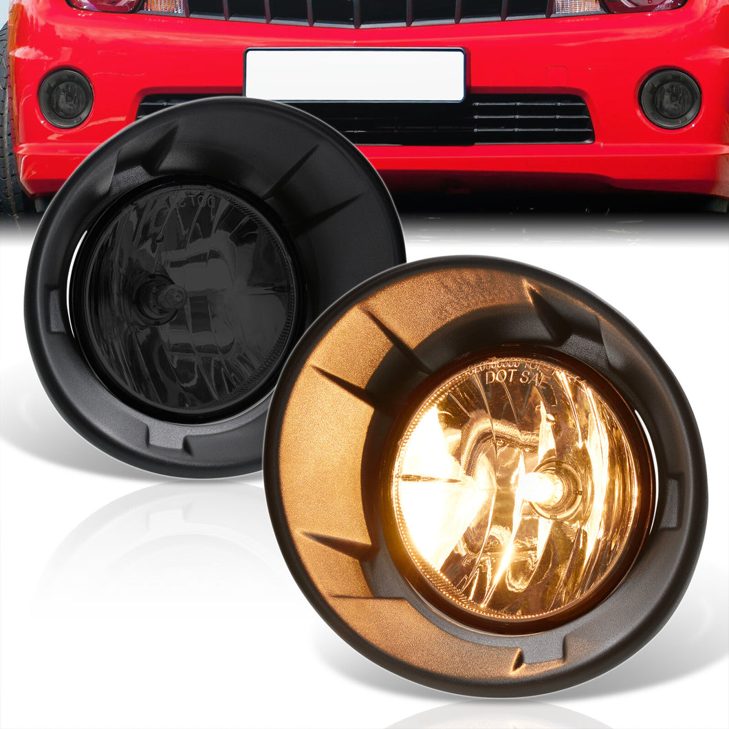 Chevrolet Camaro 2010-2013 Front Fog Lights Smoked Len (Includes Switch & Wiring Harness)
