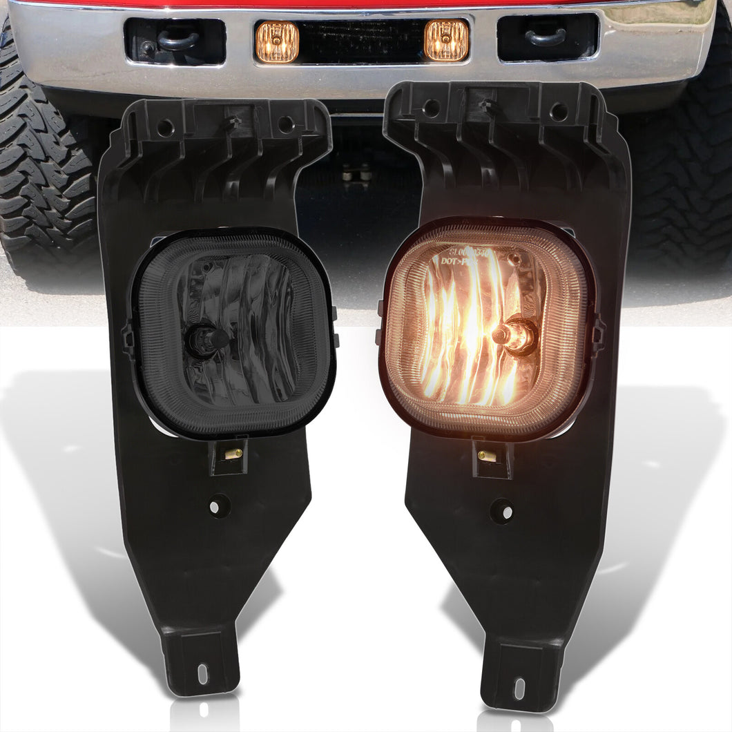 Ford F250 F350 F450 F550 Super Duty 2005-2007 Front Fog Lights Smoked Len (No Switch & Wiring Harness)