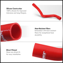 Load image into Gallery viewer, Chevrolet Corvette 5.7L LT1 V8 1991-1996 Silicone Radiator Hoses Red
