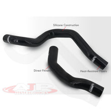 Load image into Gallery viewer, Chevrolet Camaro V8 M/T 1967-1969 / Pontiac Firebird V8 M/T 1967-1969 Silicone Radiator Hoses Black
