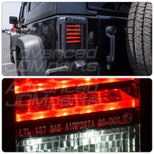 Load image into Gallery viewer, Jeep Wrangler JK 2007-2018 LED Tail Lights Chrome Housing Smoke Len
