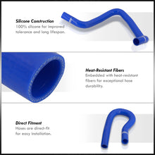 Load image into Gallery viewer, Honda Civic 1992-2000 B-Series B16A B18C Silicone Radiator &amp; Heater Hoses Set Blue
