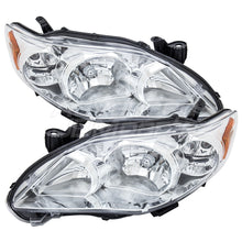 Load image into Gallery viewer, Toyota Corolla 2011-2013 Factory Style Headlights Chrome Housing Clear Len Amber Reflector
