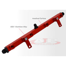 Load image into Gallery viewer, JDM Sport Nissan 240SX S14 1995-1998 SR20DET Fuel Rail Red with Black Fittings
