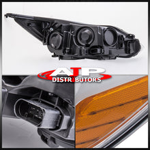 Load image into Gallery viewer, Ford Focus 2012-2014 Factory Style Headlights Chrome Housing Clear Len Amber Reflector
