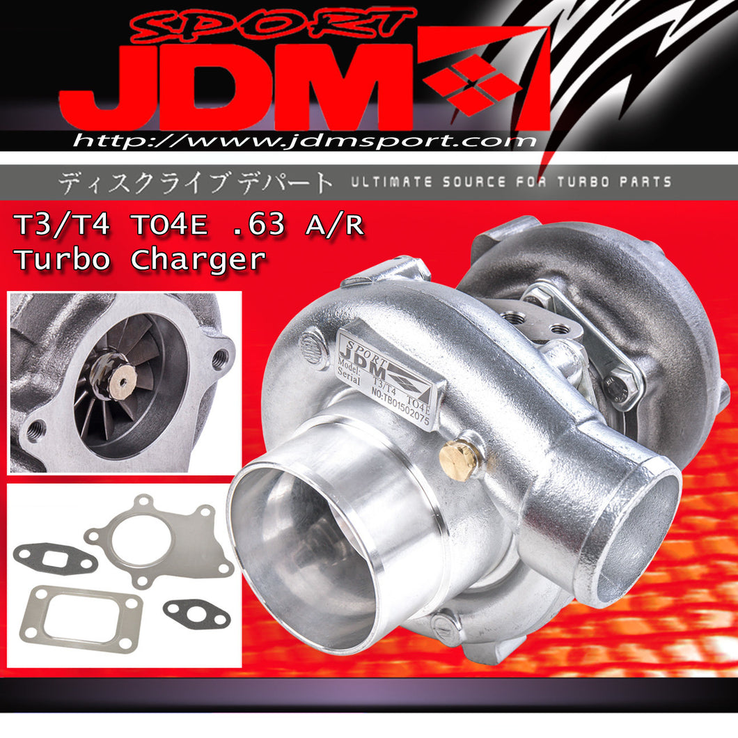 T3/T4 T04E .63 A/R 57 Trim JDM Sport Turbo / Turbocharger Compressor Turbine