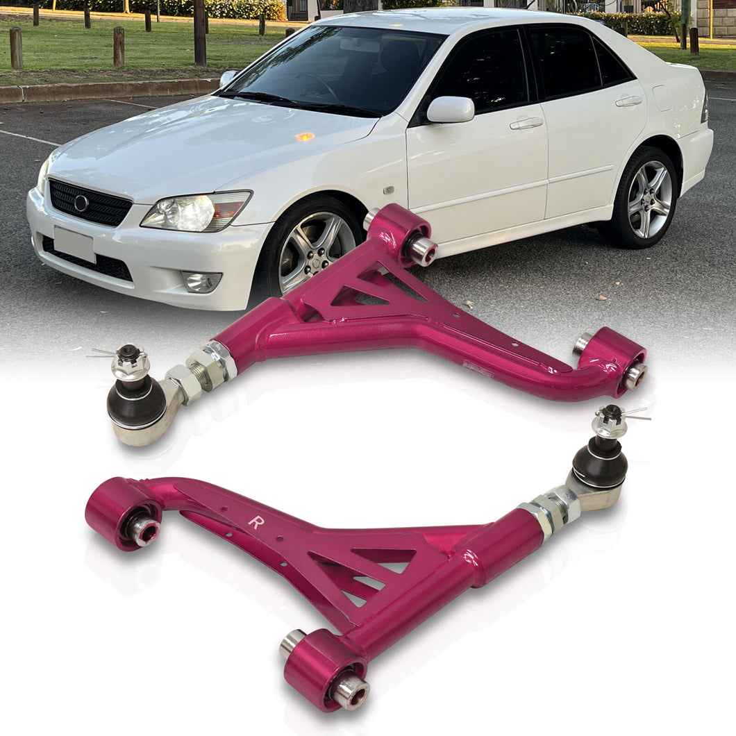Lexus IS300 2001-2005 / GS300 GS400 GS430 1998-2005 Tubular Rear Upper Control Arms Camber Kit Purple