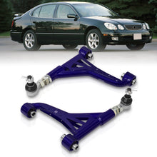 Load image into Gallery viewer, Lexus IS300 2001-2005 / GS300 GS400 GS430 1998-2005 Tubular Rear Upper Control Arms Camber Kit Blue

