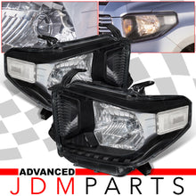 Load image into Gallery viewer, Toyota Tundra 2014-2021 Factory Style Headlights Black Housing Clear Len Clear Reflector
