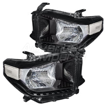 Load image into Gallery viewer, Toyota Tundra 2014-2021 Factory Style Headlights Black Housing Clear Len Clear Reflector
