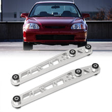 Load image into Gallery viewer, JDM Sport Honda Civic 1996-2000 Rear Lower Control Arms Polished with Red Bushings
