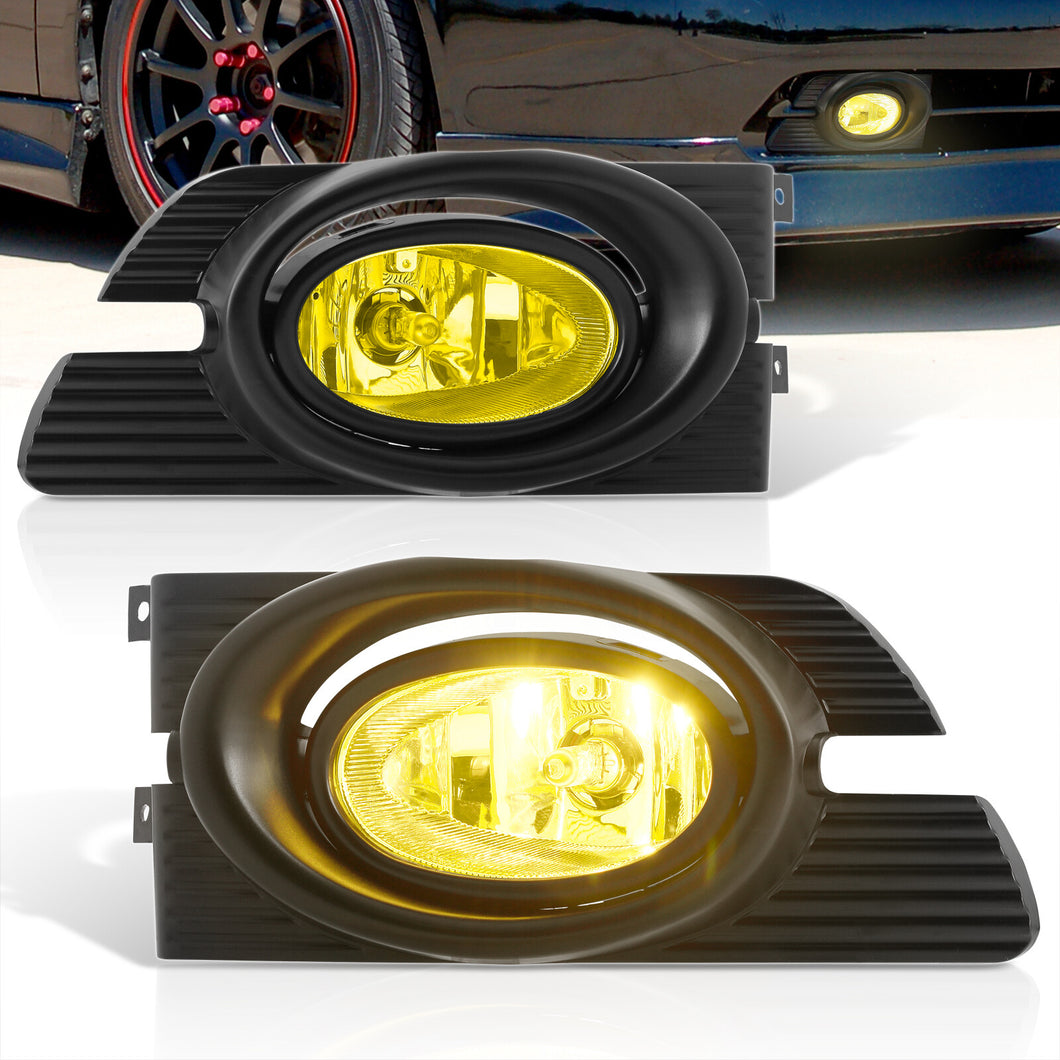 Honda Accord 4DR 2001-2002 Front Fog Lights Yellow Len (Includes Switch & Wiring Harness)