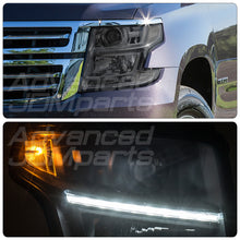 Load image into Gallery viewer, Chevrolet Suburban 2015-2020 / Suburban 3500HD 2016-2019 / Tahoe 2015-2020 Factory Style Projector Headlights Chrome Housing Smoke Len Clear Reflector (Halogen Models Only)
