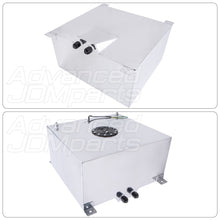 Load image into Gallery viewer, Upgrade 60 Liters / 15 Gallon Chrome Aluminum Fuel Cell Tank W/ Black Cap
