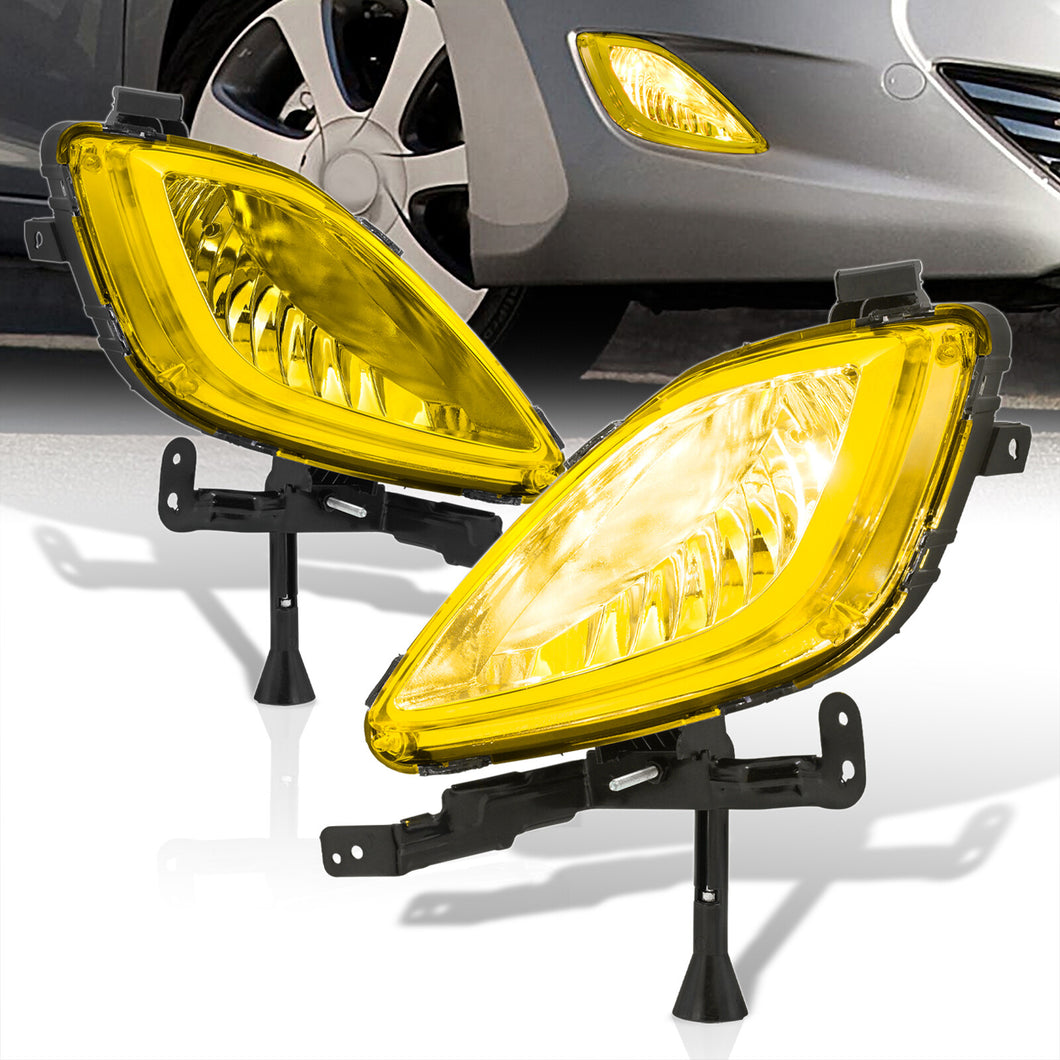 Hyundai Elantra 2011-2013 Front Fog Lights Yellow Len (Includes Switch & Wiring Harness)