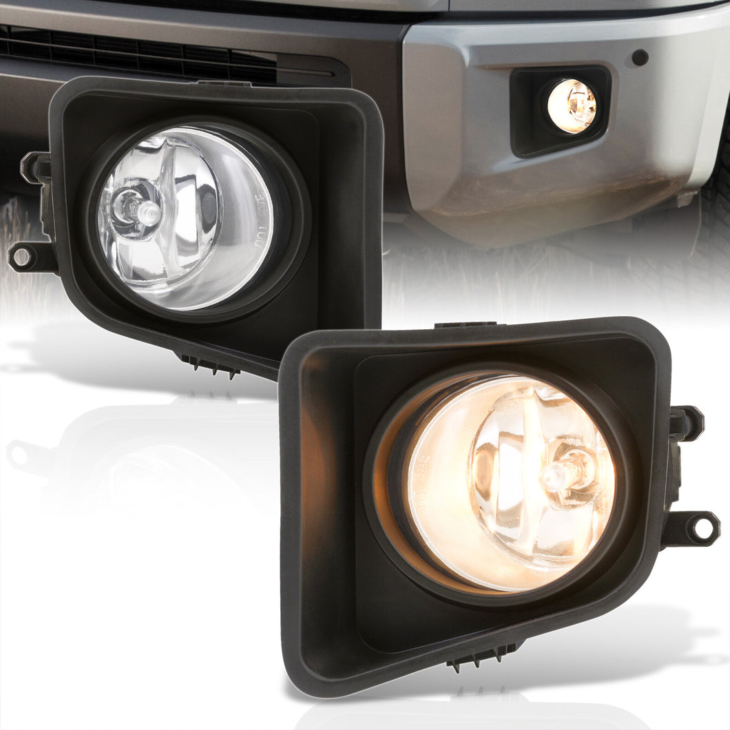 Toyota Tundra 2014-2021 Front Fog Lights Clear Len (Includes Switch & Wiring Harness)