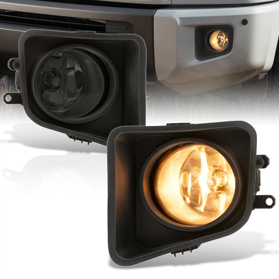 Toyota Tundra 2014-2021 Front Fog Lights Smoked Len (Includes Switch & Wiring Harness)